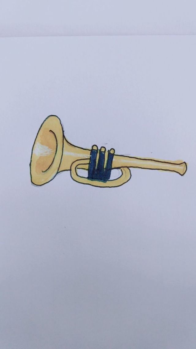 简笔画小喇叭