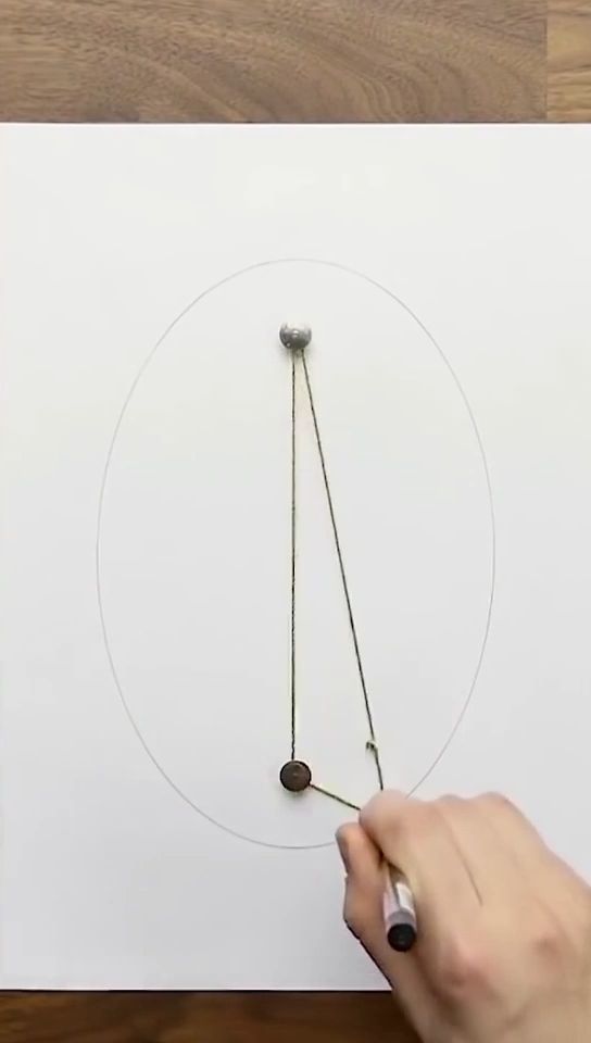 简简单单两个图钉画个圆